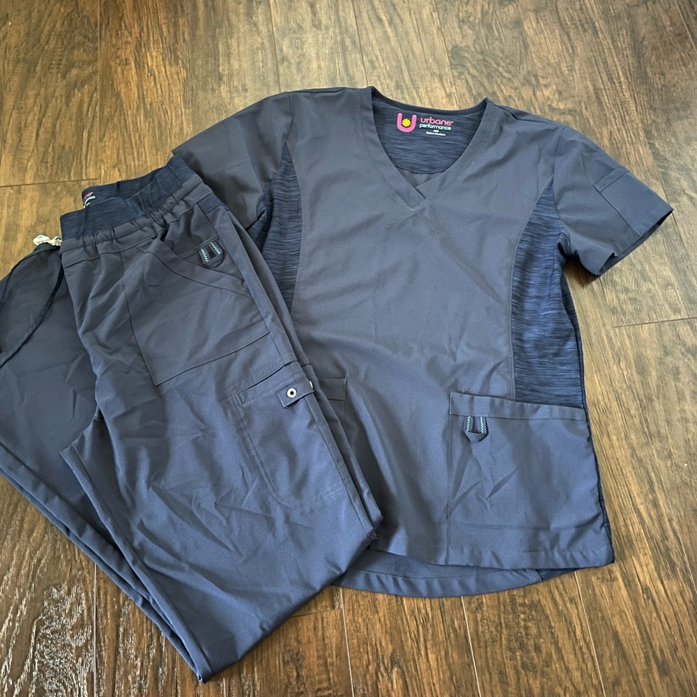 Women’s navy blue scrub set